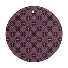 Cute Seamless Tile Pattern Gifts Round Ornament (two Sides) 