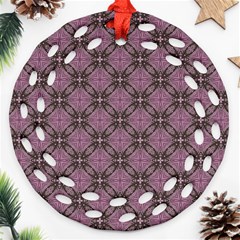 Cute Seamless Tile Pattern Gifts Ornament (round Filigree)  by GardenOfOphir