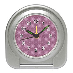 Cute Seamless Tile Pattern Gifts Travel Alarm Clocks by GardenOfOphir