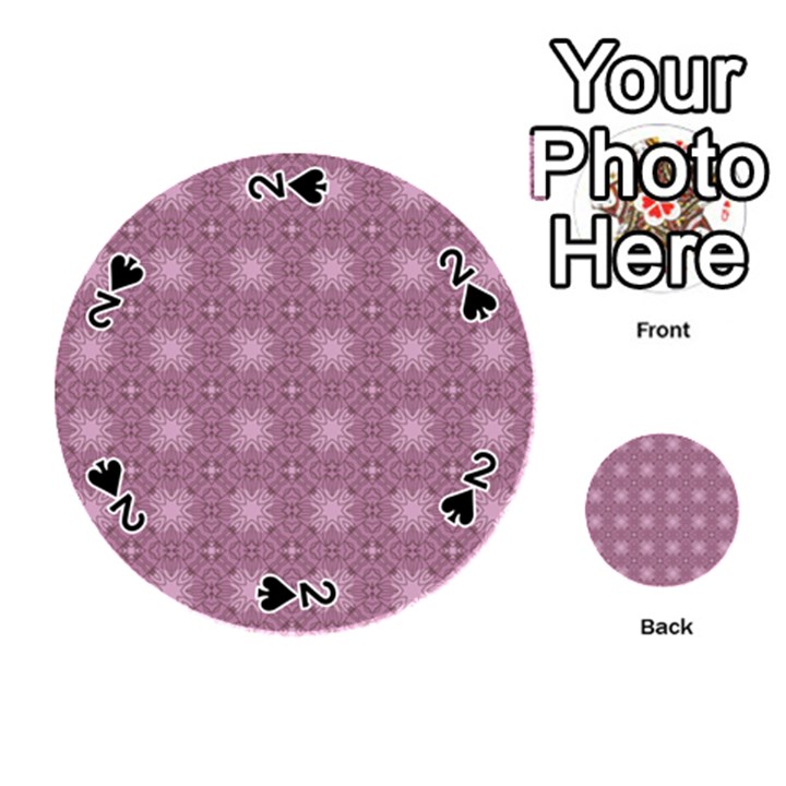 Cute Seamless Tile Pattern Gifts Playing Cards 54 (Round) 