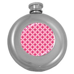 Cute Seamless Tile Pattern Gifts Round Hip Flask (5 Oz)