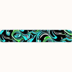 Bright Aqua, Black, And Green Design Small Bar Mats by digitaldivadesigns