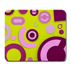 Florescent Yellow Pink Abstract  Large Mousepads by OCDesignss