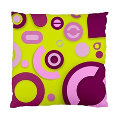 Florescent Yellow Pink Abstract  Standard Cushion Case (one Side)  by OCDesignss