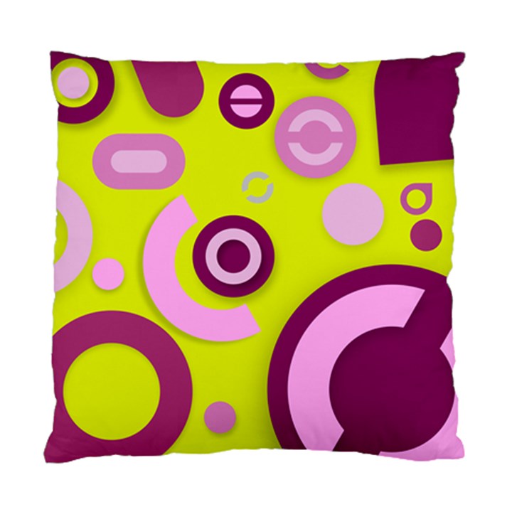 Florescent Yellow Pink Abstract  Standard Cushion Case (One Side) 