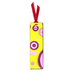 Florescent Yellow Pink Abstract  Small Book Marks by OCDesignss