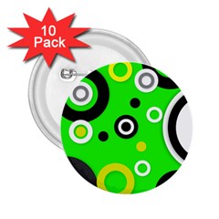 Florescent Green Yellow Abstract  2 25  Buttons (10 Pack)  by OCDesignss