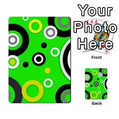 Florescent Green Yellow Abstract  Multi-purpose Cards (rectangle) 