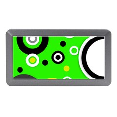 Florescent Green Yellow Abstract  Memory Card Reader (mini)