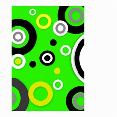 Florescent Green Yellow Abstract  Small Garden Flag (two Sides) by OCDesignss