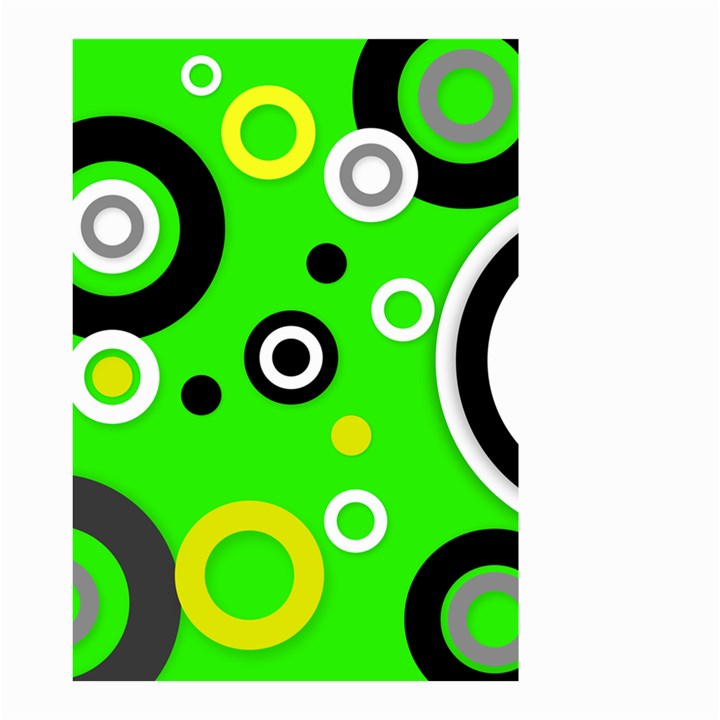 Florescent Green Yellow Abstract  Small Garden Flag (Two Sides)