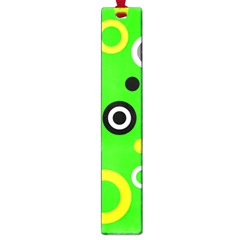 Florescent Green Yellow Abstract  Large Book Marks by OCDesignss