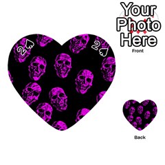 Purple Skulls  Playing Cards 54 (heart) 