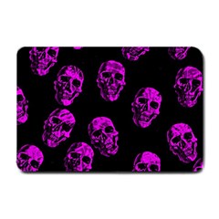 Purple Skulls  Small Doormat  by ImpressiveMoments