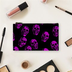 Purple Skulls  Cosmetic Bag (small) 