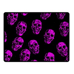 Purple Skulls  Double Sided Fleece Blanket (small)  by ImpressiveMoments