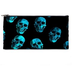 Skulls Blue Pencil Cases