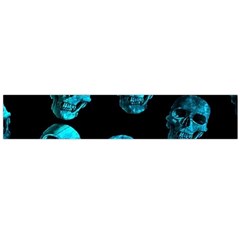 Skulls Blue Flano Scarf (large)  by ImpressiveMoments