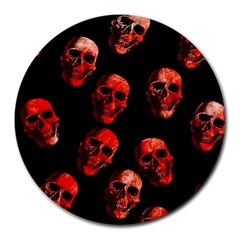 Skulls Red Round Mousepads by ImpressiveMoments