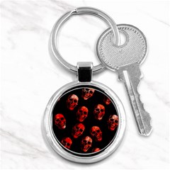 Skulls Red Key Chains (round)  by ImpressiveMoments