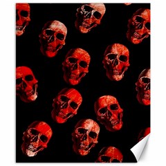 Skulls Red Canvas 8  X 10  by ImpressiveMoments