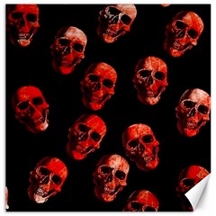 Skulls Red Canvas 12  X 12   by ImpressiveMoments