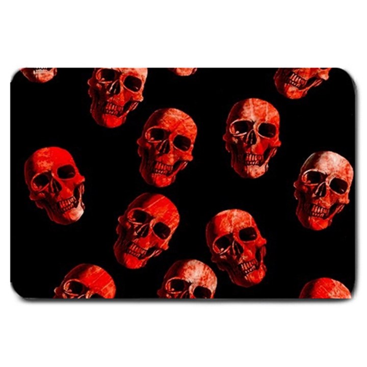 Skulls Red Large Doormat 