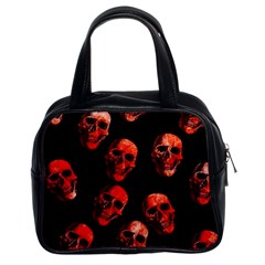 Skulls Red Classic Handbags (2 Sides) by ImpressiveMoments