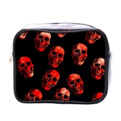 Skulls Red Mini Toiletries Bags by ImpressiveMoments