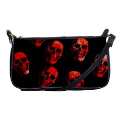 Skulls Red Shoulder Clutch Bags by ImpressiveMoments