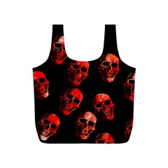 Skulls Red Full Print Recycle Bags (s)  by ImpressiveMoments