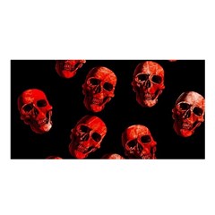 Skulls Red Satin Shawl by ImpressiveMoments