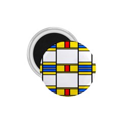 Colorful Squares And Rectangles Pattern 1 75  Magnet by LalyLauraFLM