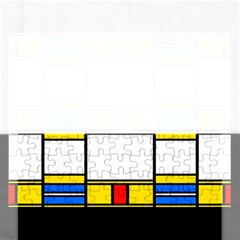 Colorful Squares And Rectangles Pattern Jigsaw Puzzle (rectangular) by LalyLauraFLM