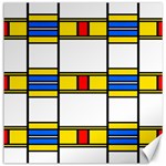 Colorful squares and rectangles pattern Canvas 16  x 16  15.2 x15.41  Canvas - 1