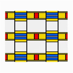 Colorful Squares And Rectangles Pattern Small Glasses Cloth (2 Sides) by LalyLauraFLM