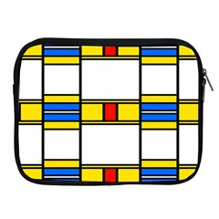 Colorful Squares And Rectangles Pattern Apple Ipad 2/3/4 Zipper Case by LalyLauraFLM