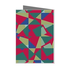 Shapes In Squares Pattern Mini Greeting Cards (pkg Of 8) by LalyLauraFLM