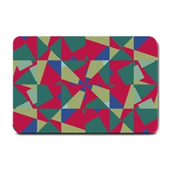 Shapes In Squares Pattern Small Doormat by LalyLauraFLM