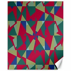 Shapes In Squares Pattern Canvas 11  X 14  by LalyLauraFLM