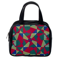 Shapes In Squares Pattern Classic Handbag (one Side) by LalyLauraFLM