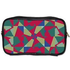 Shapes In Squares Pattern Toiletries Bag (one Side) by LalyLauraFLM