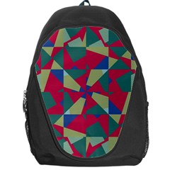 Shapes In Squares Pattern Backpack Bag by LalyLauraFLM