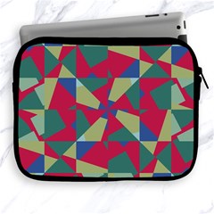 Shapes In Squares Pattern Apple Ipad 2/3/4 Zipper Case by LalyLauraFLM