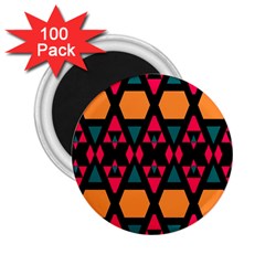 Rhombus And Other Shapes Pattern 2 25  Magnet (100 Pack)  by LalyLauraFLM