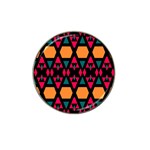 Rhombus and other shapes pattern Hat Clip Ball Marker (10 pack) Front