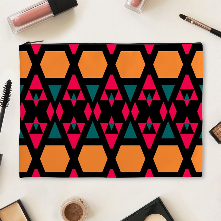 Rhombus and other shapes pattern Cosmetic Bag (XL)