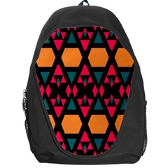 Rhombus And Other Shapes Pattern Backpack Bag by LalyLauraFLM