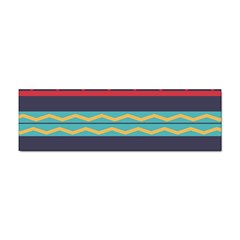 Rhombus And Waves Chains Pattern Sticker (bumper) by LalyLauraFLM