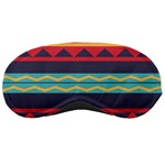 Rhombus and waves chains pattern Sleeping Mask Front